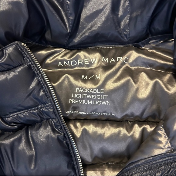 Andrew Marc packable lightweight down jacket size M - Picture 2 of 4
